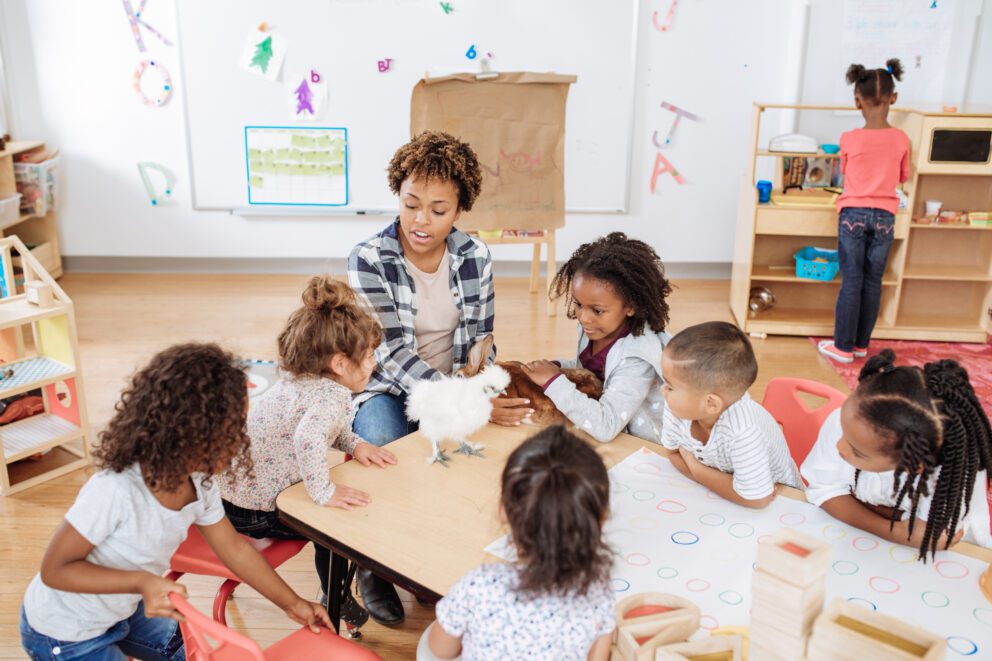 kids having fun in daycare